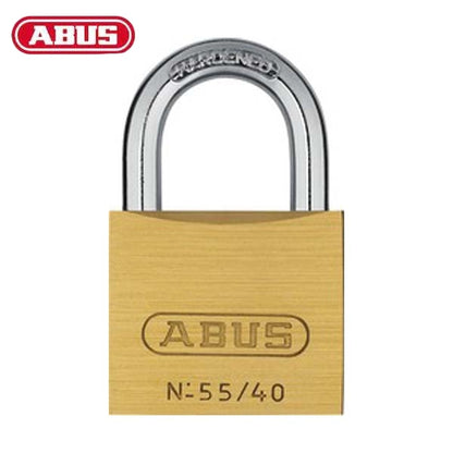Abus - 55156 Padlock Brass 55/40 Optional Keying Shackle Length Locks & Cylinders