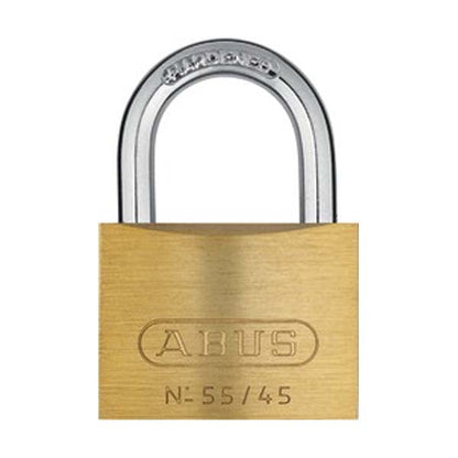 Abus - 55326 Padlock Brass 55/45 Optional Keying Locks & Cylinders
