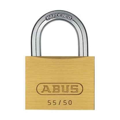 Abus - 55426 Padlock Brass 55/50 Optional Keying Locks & Cylinders