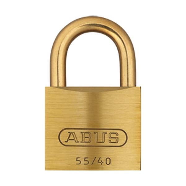 Abus - 55856 Padlock Brass 55Mb/40 Optional Keying Number Of Locks & Cylinders