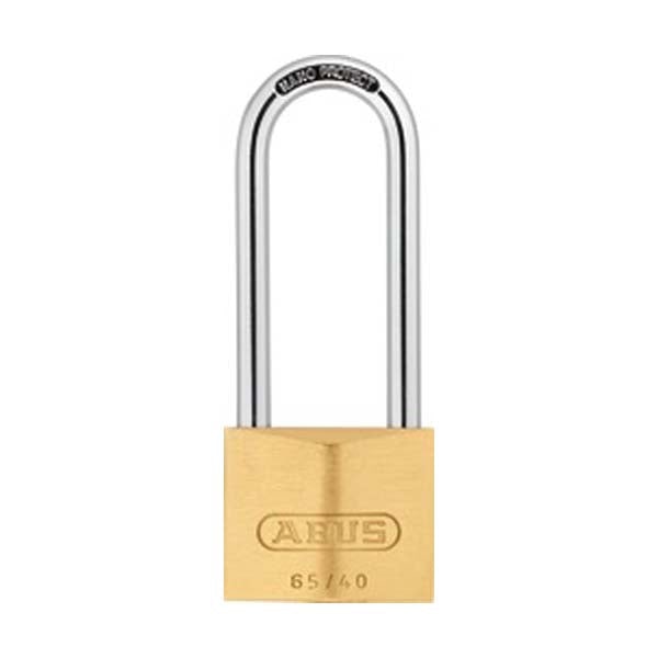 Abus - 65641 Padlock Brass 65/40Hb63 Optional Keying Locks & Cylinders