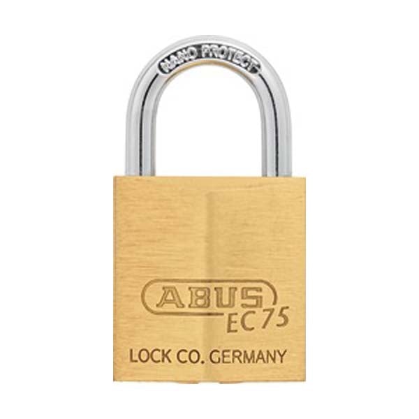 Abus - 75100 Padlock Brass 75/30 Optional Keying Locks & Cylinders