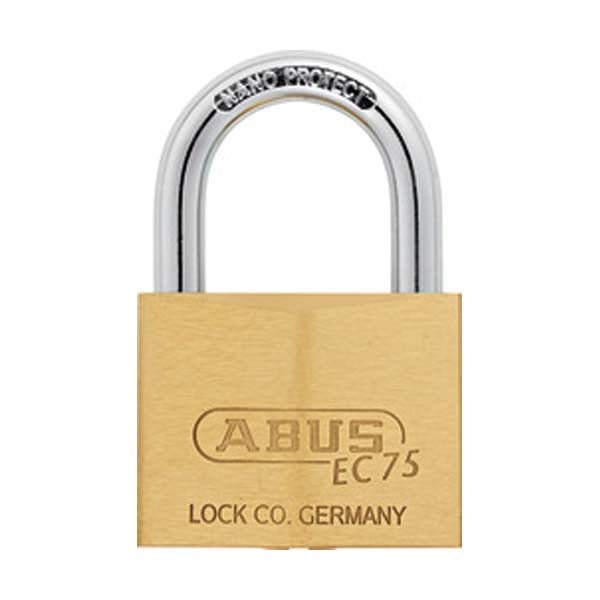 Abus - 75190 Padlock Brass 75/60 Optional Keying Locks & Cylinders