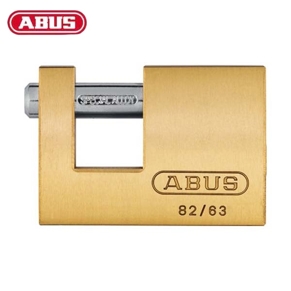 Abus - 82605 Padlock Brass 82/63 Optional Keying Locks & Cylinders