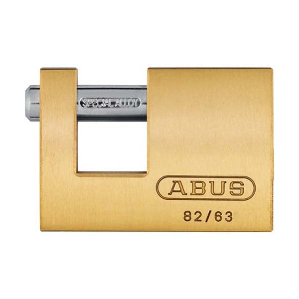 Abus - 82605 Padlock Brass 82/63 Optional Keying Locks & Cylinders