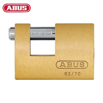 Abus - 82705 Padlock Brass 82/70 Optional Keying Locks & Cylinders