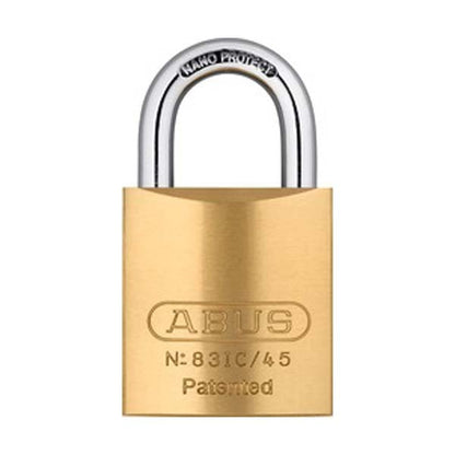 Abus - 83719 Padlock Brass 83Ic/45 W/o Shackle Locks & Cylinders