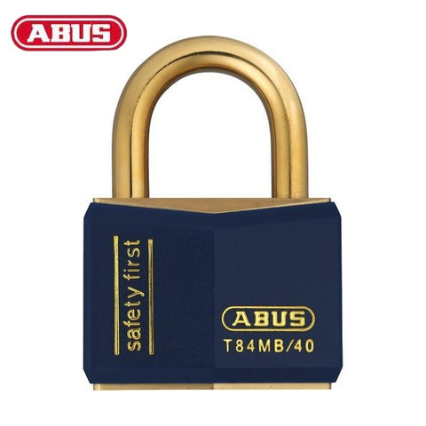 Abus - 85951 Padlock Brass T84Mb/40 Kd Blue Sleeve Locks & Cylinders