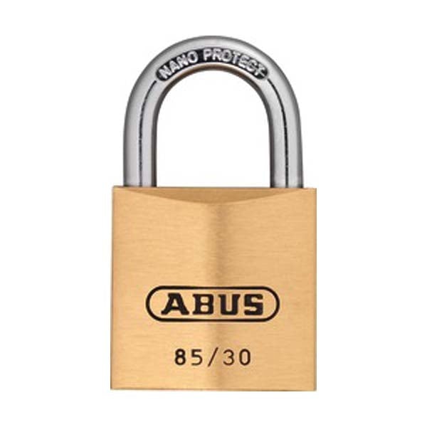 Abus - 87415 Padlock Brass 85/30 Optional Keying Locks & Cylinders