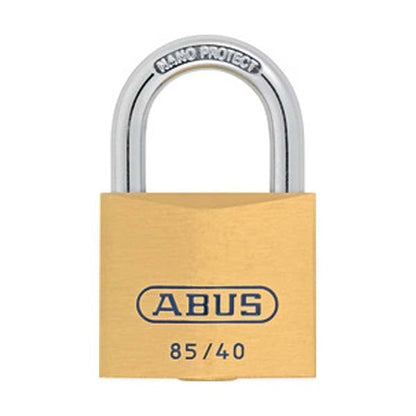Abus - 87615 Padlock Brass 85/40 With Label Optional Keying Locks & Cylinders