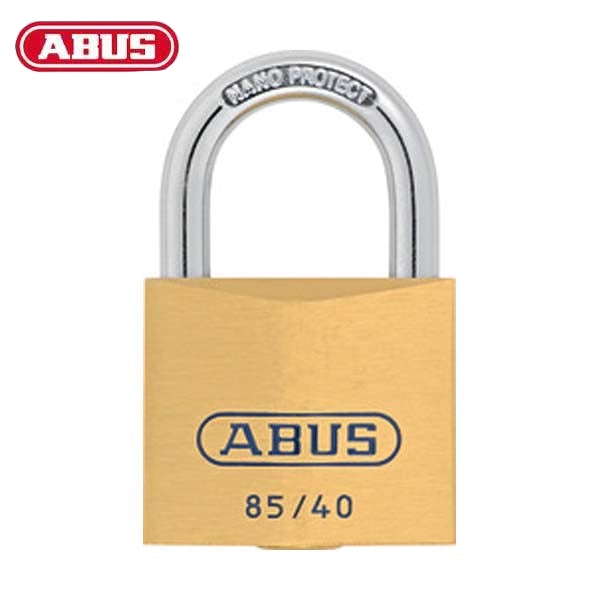 Abus - 87615 Padlock Brass 85/40 With Label Optional Keying Locks & Cylinders