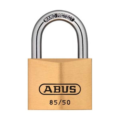 Abus - 87815 Padlock Brass 85/50 Optional Keying Locks & Cylinders