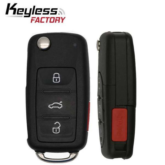 2011-2016 Volkswagen / 4-Button Remote Flip Key / 5K0837202AE / NBG010180T (RFK-VW-NGB) - UHS Hardware