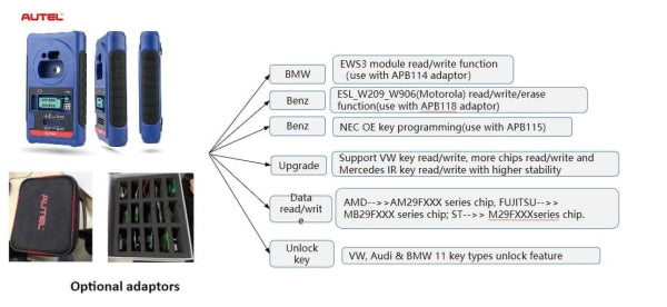 Autel - MaxiIM XP400 PRO -  EEPROM & ECU Advanced Key Programmer for IM508/IM608  (US & Puerto Rico Version) - UHS Hardware