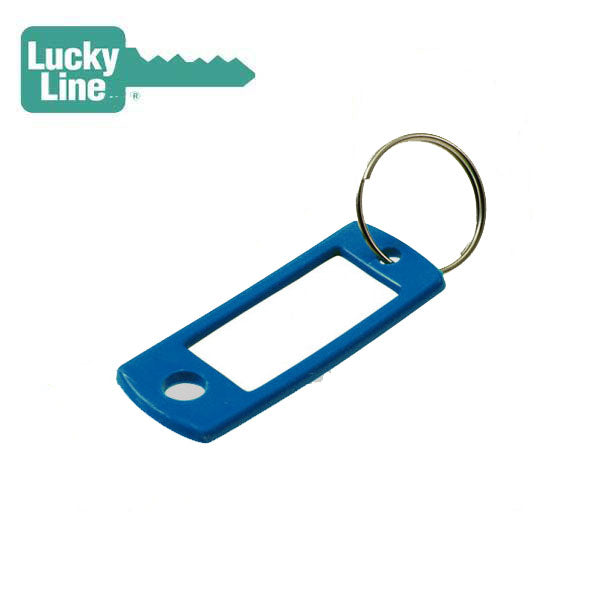 LuckyLine - 16930 - Key Tag with Ring - Blue - UHS Hardware