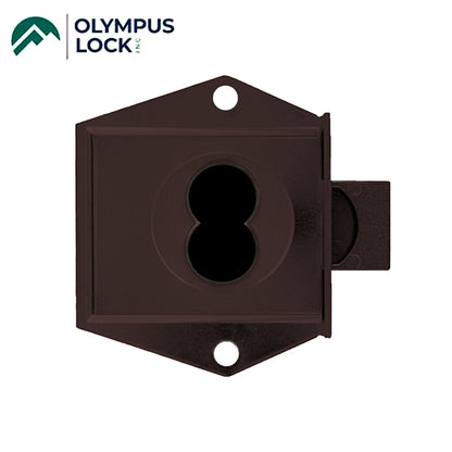 Olympus - 725M - IC Core Mortise Deadbolt Cabinet  Door Lock - BEST SFIC - 1-1/16" to Cylinder Length - Standard Length Bolt - Oil Rubbed Bronze - Optional Handing - Grade 1 - UHS Hardware