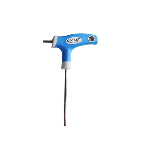 C-MART - 2.5mm T-Shape Hex Key Wrench - UHS Hardware