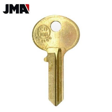 CO106 / H20 / HL1 Hudson 5-Pin Cabinet Key - Brass (JMA-HUD-3E) - UHS Hardware