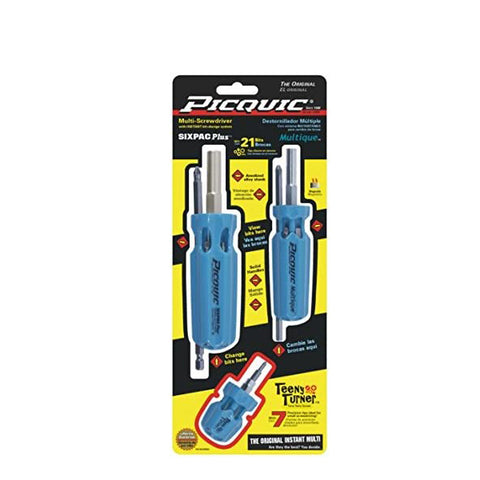 PICQUIC - Carded Combo Pack with Sixpac Plus - 88562 -Multique and Teeny Turner Drivers - UHS Hardware