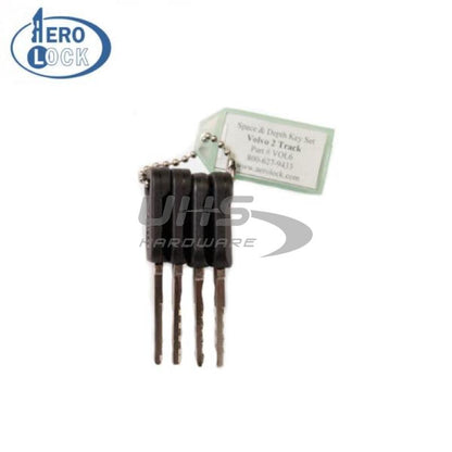 Aerolock Volvo 2-Track S60HF-P/HU56 Space & Depth Keys (VOL6) - UHS Hardware