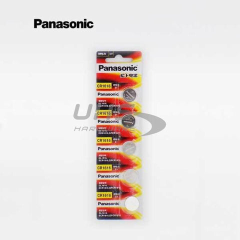 Panasonic CR1616 3V Lithium Battery 5-Pack - UHS Hardware