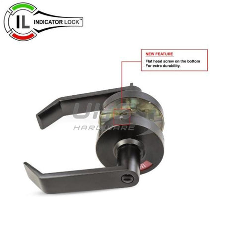 Privacy Commercial Lever Handle w/ INDICATOR - ORB - UHS Hardware