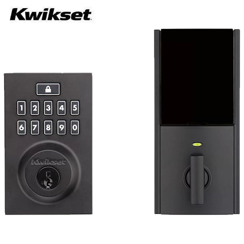 Kwikset - 913 - Smartcode Contemporary Electronic Deadbolt - 514 - Matte Black - Grade 2 - UHS Hardware