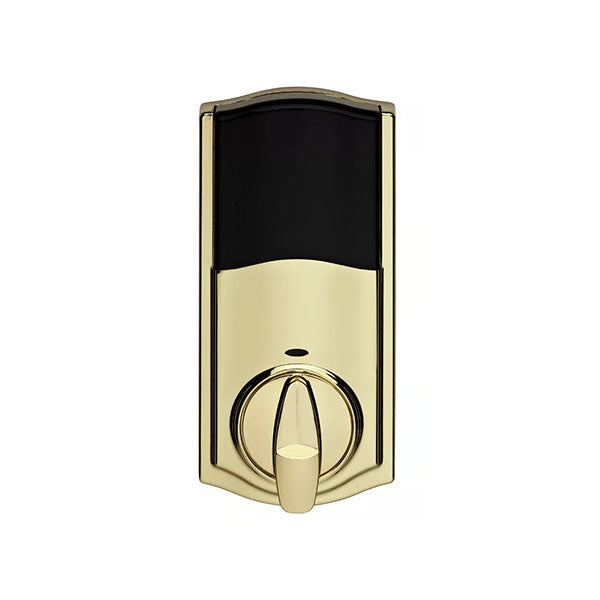 Kwikset - 916 - SmartCode Traditional Electronic Deadbolt - with Zigbee Technology - L03 - Lifetime Polished Brass - Grade 2 - UHS Hardware