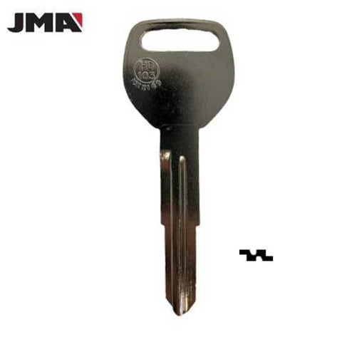 Honda / Acura HD103 Metal Key (JMA-HOND-16DE) - UHS Hardware
