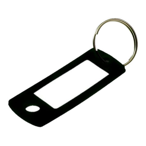 LuckyLine - 16920 - Key Tag with Ring - Black - UHS Hardware
