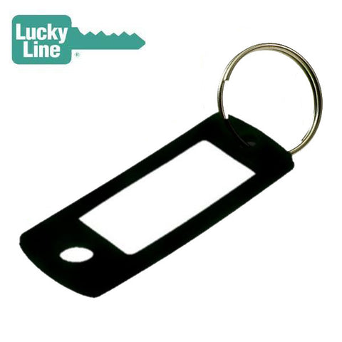 LuckyLine - 16920 - Key Tag with Ring - Black - UHS Hardware