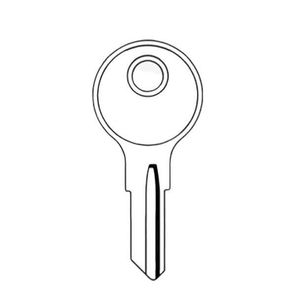 IN29 / 1054UN Ilco Cabinet Key - Nickle (JMA-ILC-3) - UHS Hardware