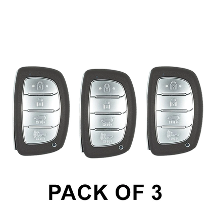 3 x 2020-2021 Hyundai Ioniq / 4-Button Smart Key / PN: 95440-G2500 / TQ8-FOB-4F11 (AE PE) (AFTERMARKET) (Pack of 3) - UHS Hardware