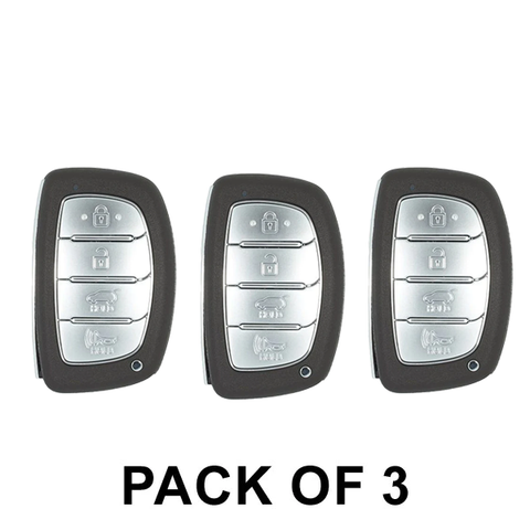 3 x 2020-2021 Hyundai Ioniq / 4-Button Smart Key / PN: 95440-G2500 / TQ8-FOB-4F11 (AE PE) (AFTERMARKET) (Pack of 3) - UHS Hardware