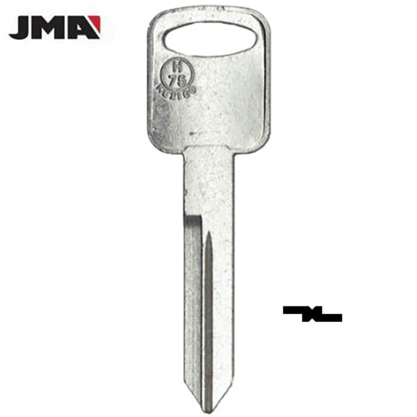 Ford / Lincoln / Mercury H75/ 1196FD Metal Key (JMA-FO15DE) - UHS Hardware