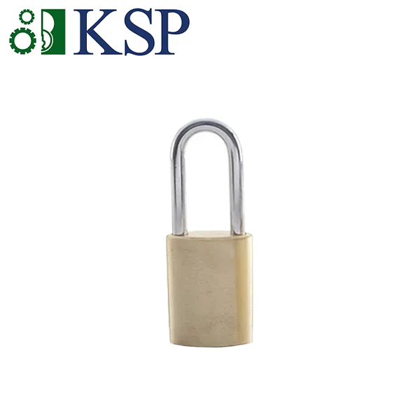 KSP - 800 Series - IC Brass Padlock - 5/16” Shackle Diameter - Optional Shackle Length - Chrome Plated Steel Shackle - UHS Hardware
