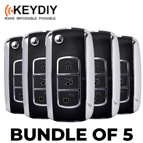 5 x KEYDIY Remote Flip Key Blank for CHRYSLER—Bentley Style (KD-NB07) (BUNDLE OF 5) - UHS Hardware