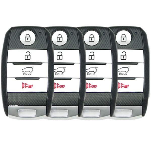 4 x 2015-2020 Kia Sportage Sorento Niro / 4-Button Smart Keys / TQ8-FOB-4F08 / TQ8-FOB-4F06 (BUNDLE OF 4) - UHS Hardware