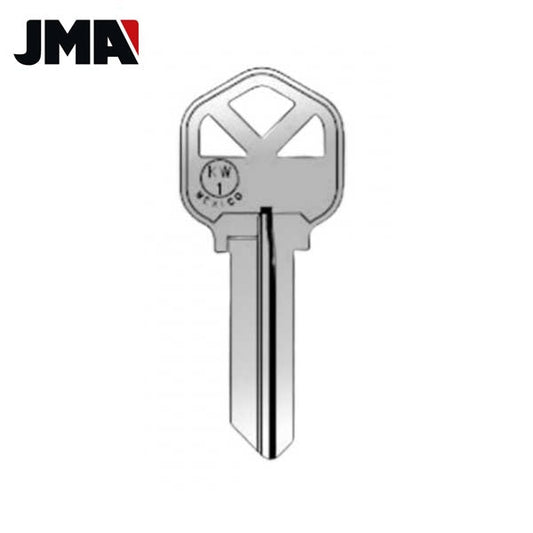 KW1 Keys - Nickel Finish Kwikset Key Blanks (JMA) - UHS Hardware