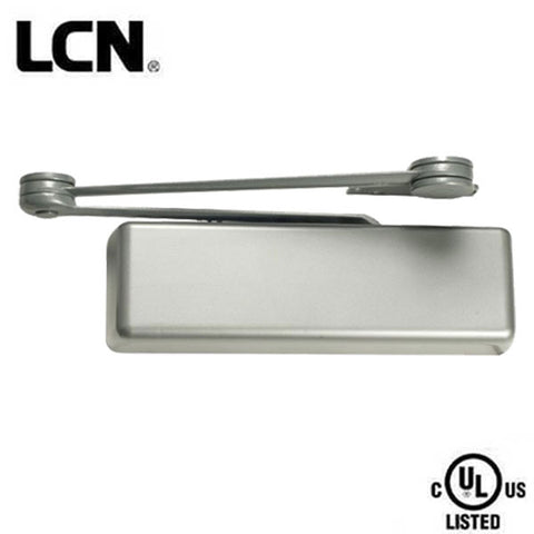 LCN - 4111EDA - Hydraulic Door Closer - Optional Handing - Back Check Function - PA Bracket - Adjustable Size 1-6 - Plastic Cover - Aluminum - Fire Rated - Grade 1 - UHS Hardware