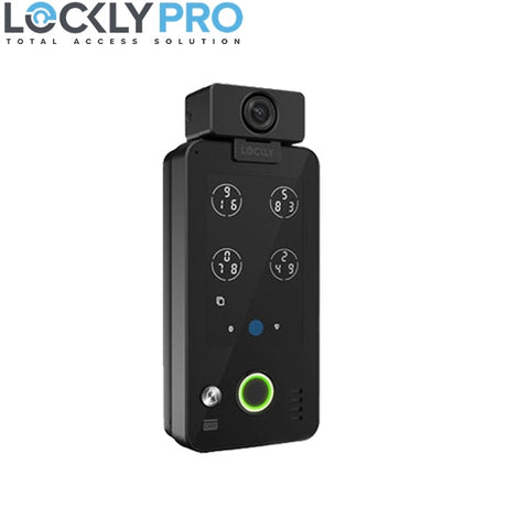 Lockly - PGI303W - Vision Doorbell Video Camera Smart Lock - Ingress (303) - Fingerprint Reader - Bluetooth - WiFi - Matte Black (PREORDER) - UHS Hardware