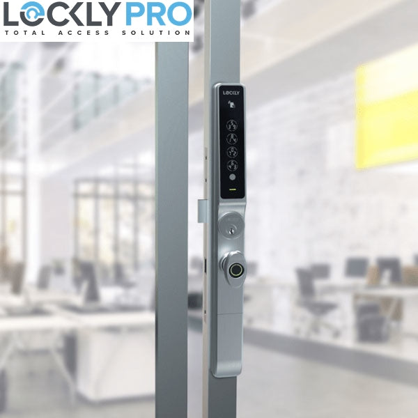 Lockly Pro - PGD238TWS - Defender Biometric Electronic Mortise Thumb Turn Set - RFID - Fingerprint Reader - Wifi - Bluetooth - Stainless Steel - (PREORDER) - UHS Hardware