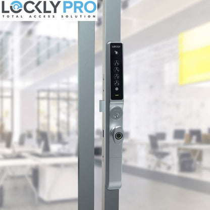 Lockly Pro - PGD238TWS - Defender Biometric Electronic Mortise Thumb Turn Set - RFID - Fingerprint Reader - Wifi - Bluetooth - Stainless Steel - (PREORDER) - UHS Hardware