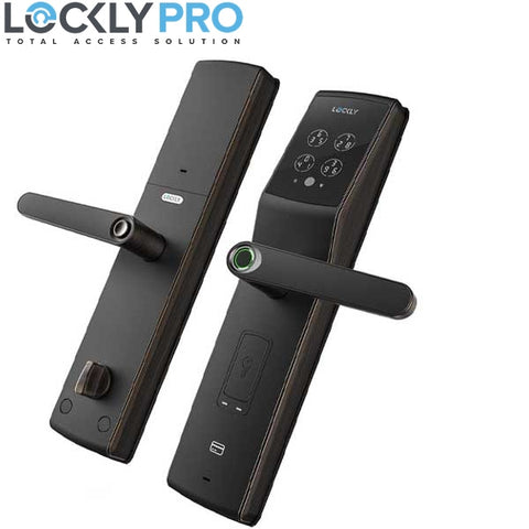 Lockly - PGD829AFVB- Secure Lux - Mortise Smart Lock - Fingerprint Reader - RFID Card - Bluetooth - Venetian Bronze - UHS Hardware