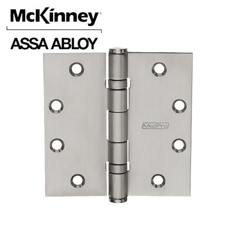 McKinney - Mac Pro - MPB91 - Full Mortise Hinge - 5 Knuckle - 4.5 "x 4.5" - Standard Weight - Satin Stainless Steel - UHS Hardware