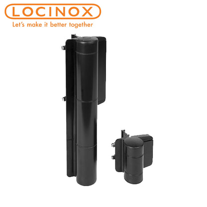 Locinox - Mammoth-9005 - Heavy Duty - 180° - Hydraulic Gate Closer and Hinge - Black - Up to 330lbs - UHS Hardware