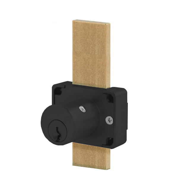 Olympus - 200M - Drawer Deadbolt Lock - MRI Series - 15/16" - Long Bolt - Matte Black - 915 Keying - Grade 1 - UHS Hardware