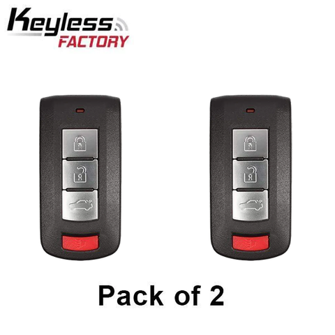 2 x 2016-2020 Mitsubishi Mirage G4 / 4-Button Smart Key / PN: 8637B424 / OUC003M (AFTERMARKET) (Pack of 2) - UHS Hardware