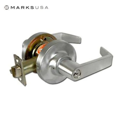 Marks USA - 195S - Commercial Lever Set - 2 3/4" Backset - 26D - Optional Cylinder - Classroom- Grade 1
