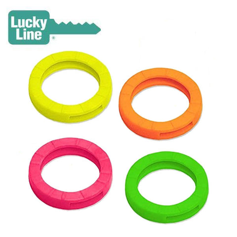 LuckyLine - 16706 - Key Identifiers - Medium - Assorted Neon (4 Pack) - UHS Hardware